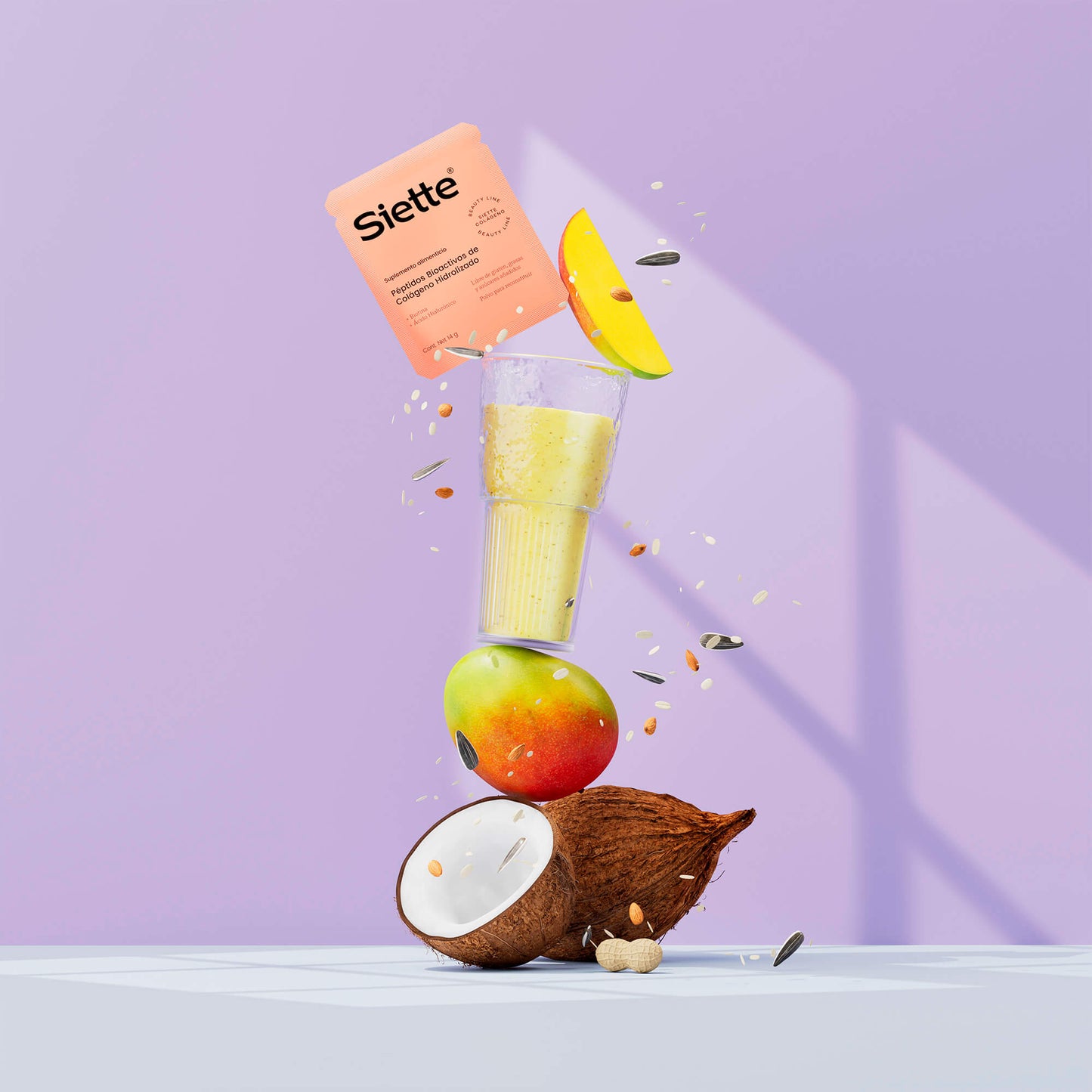 Siette Beauty | Péptidos Bioactivos de Colágeno Hidrolizado - Caja con 28 sachets de 14 g c/u