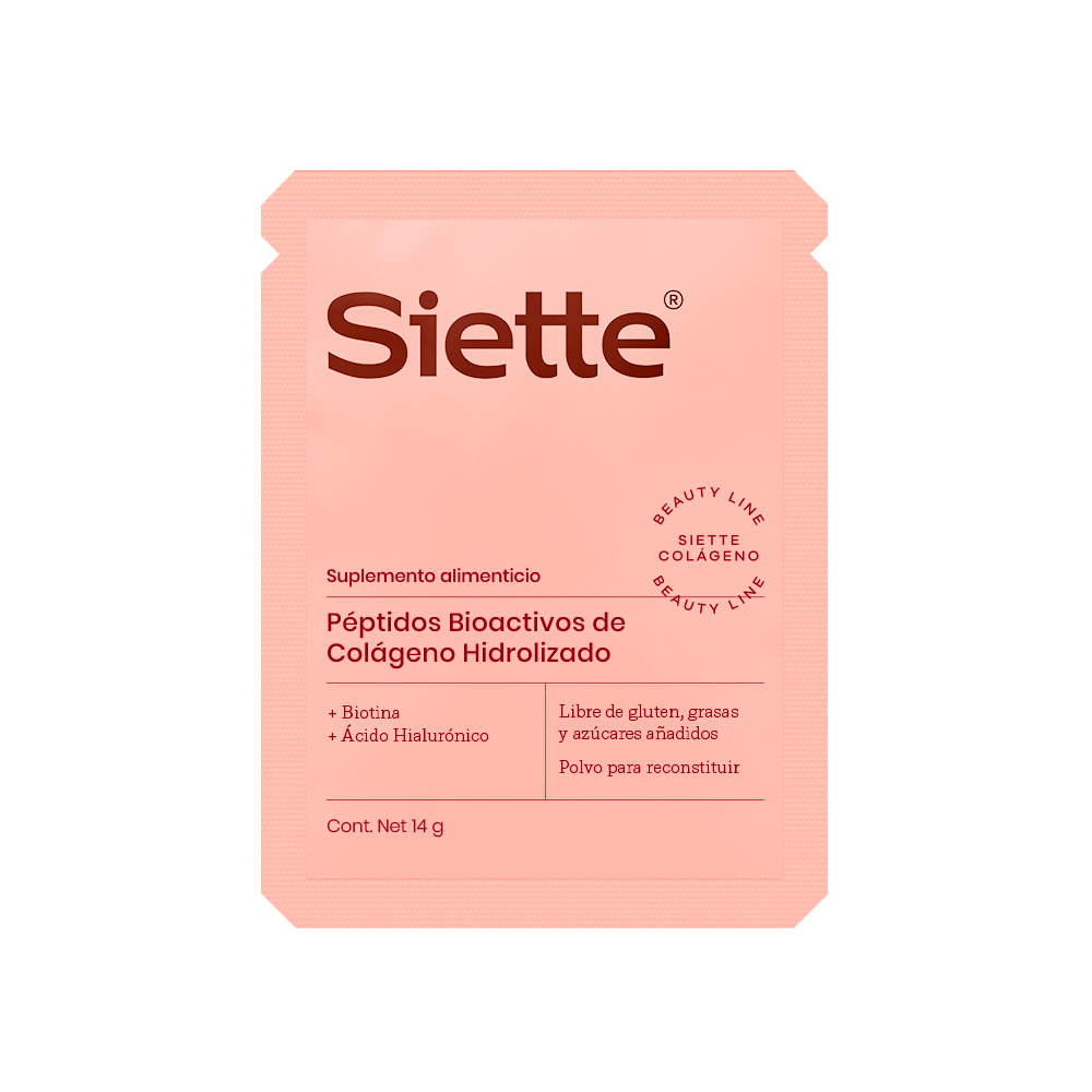 Siette Beauty | Péptidos Bioactivos de Colágeno Hidrolizado - Caja con 28 sachets de 14 g c/u