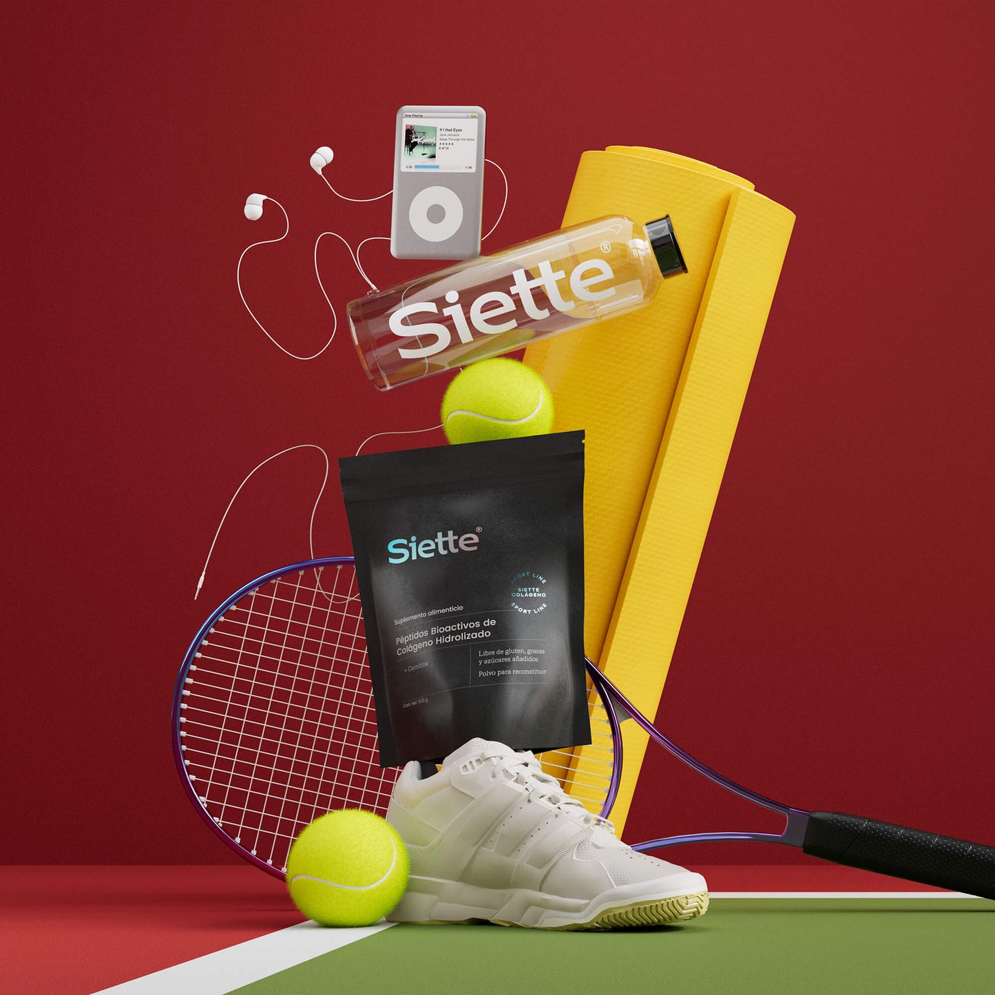 Siette Sport | Péptidos Bioactivos de Colágeno Hidrolizado - Bolsa 500g