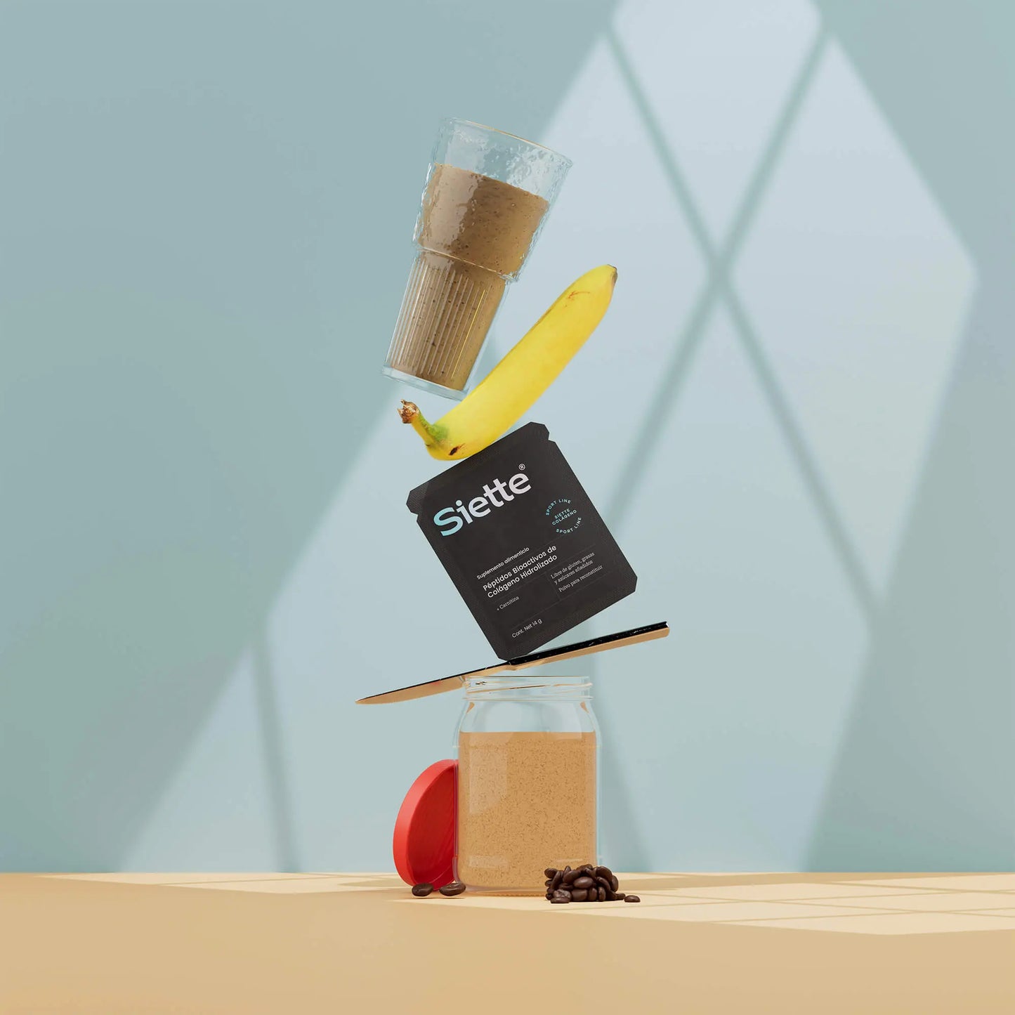 Siette Sport | Péptidos Bioactivos de Colágeno Hidrolizado - Paquete Sachets - Siette