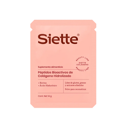 Siette Beauty | Péptidos Bioactivos de Colágeno Hidrolizado - Paquete Sachets - Siette