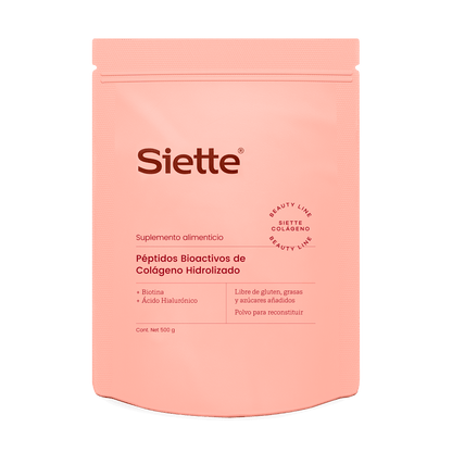 Siette Beauty | Péptidos Bioactivos de Colágeno Hidrolizado - Bolsa 500g