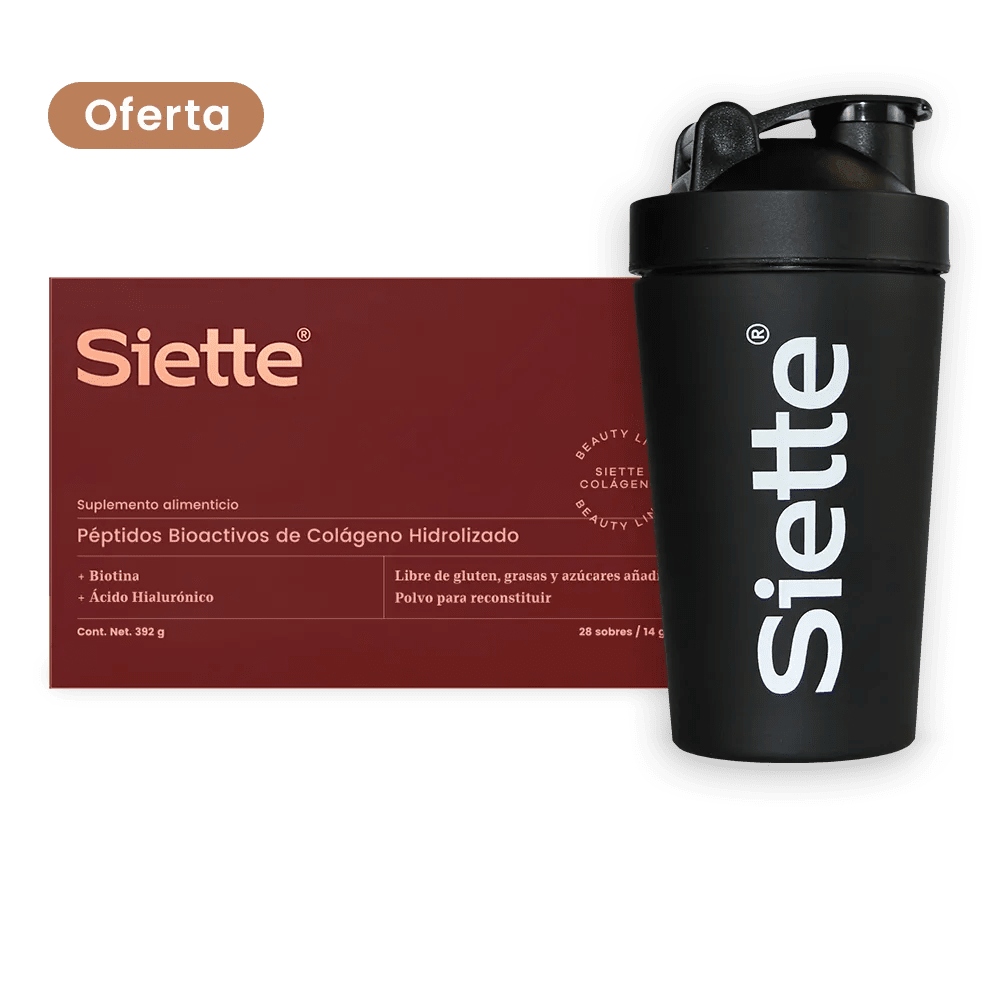 Siette Beauty | Péptidos Bioactivos de Colágeno Hidrolizado - Caja con 28 sachets de 14 g c/u - Siette