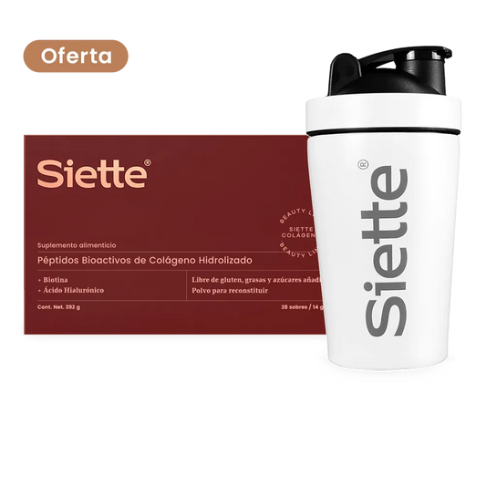 Siette Beauty | Péptidos Bioactivos de Colágeno Hidrolizado - Caja con 28 sachets de 14 g c/u