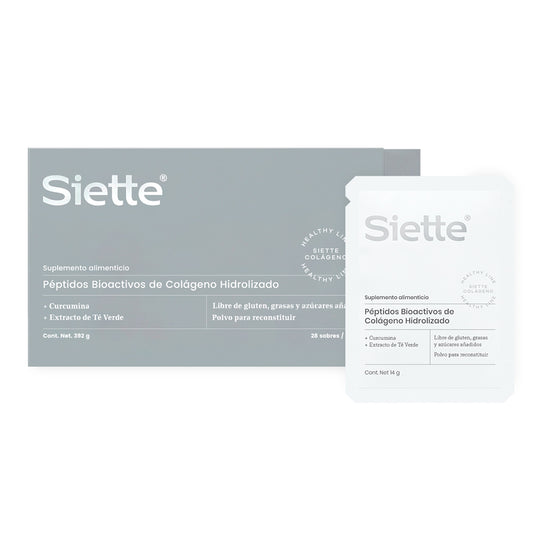 Siette Healthy | Péptidos Bioactivos de Colágeno Hidrolizado - Caja con 28 sachets de 14 g c/u