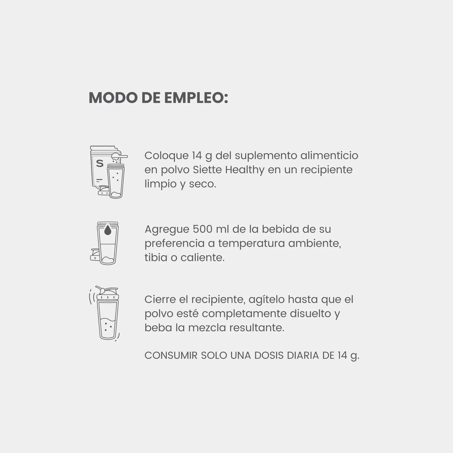 Siette Healthy | Péptidos Bioactivos de Colágeno Hidrolizado - Bolsa 500g - Siette