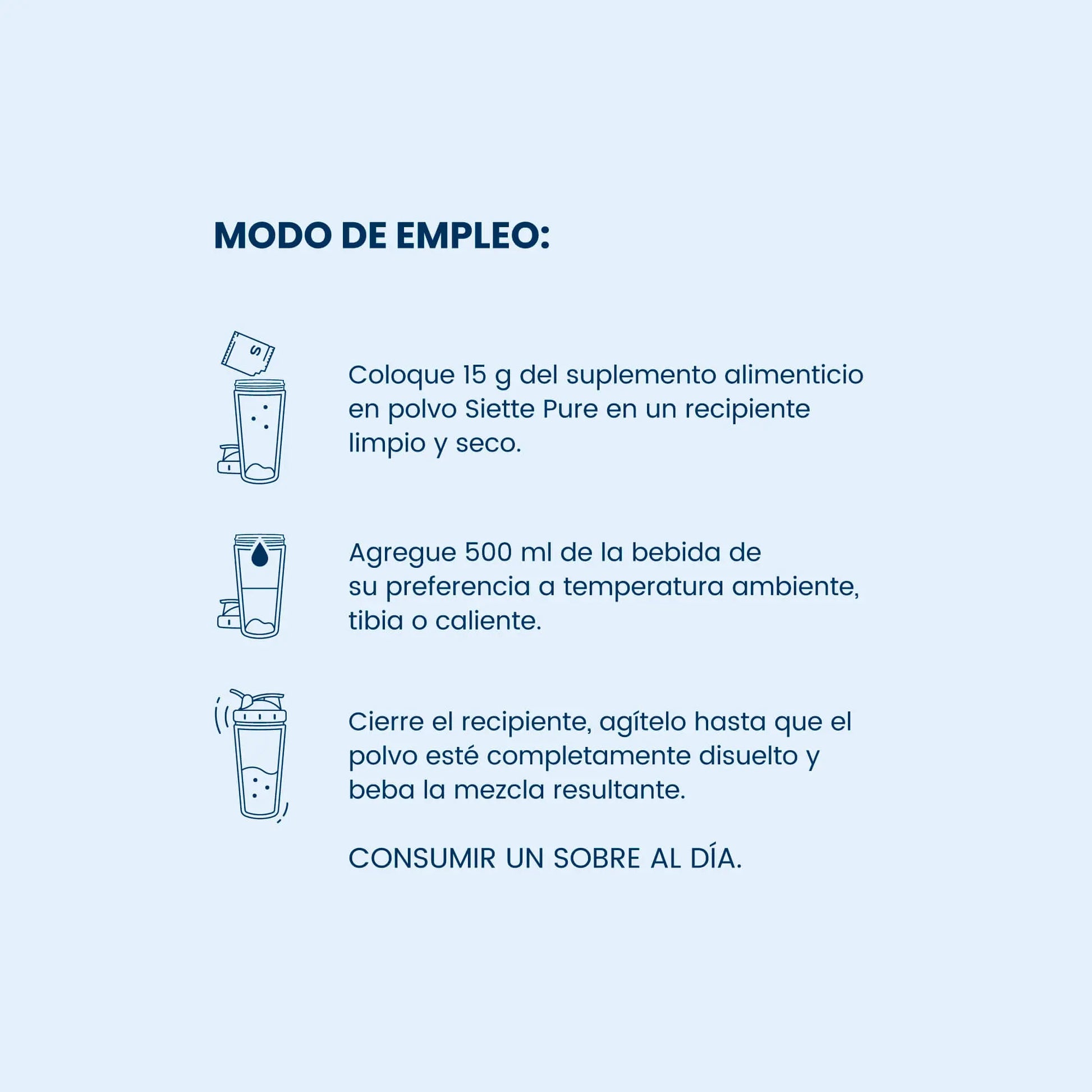 Siette Pure | Péptidos Bioactivos de Colágeno Hidrolizado - Paquete Sachets - Siette