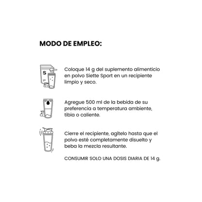 Siette Sport | Péptidos Bioactivos de Colágeno Hidrolizado - Bolsa 500g - Siette