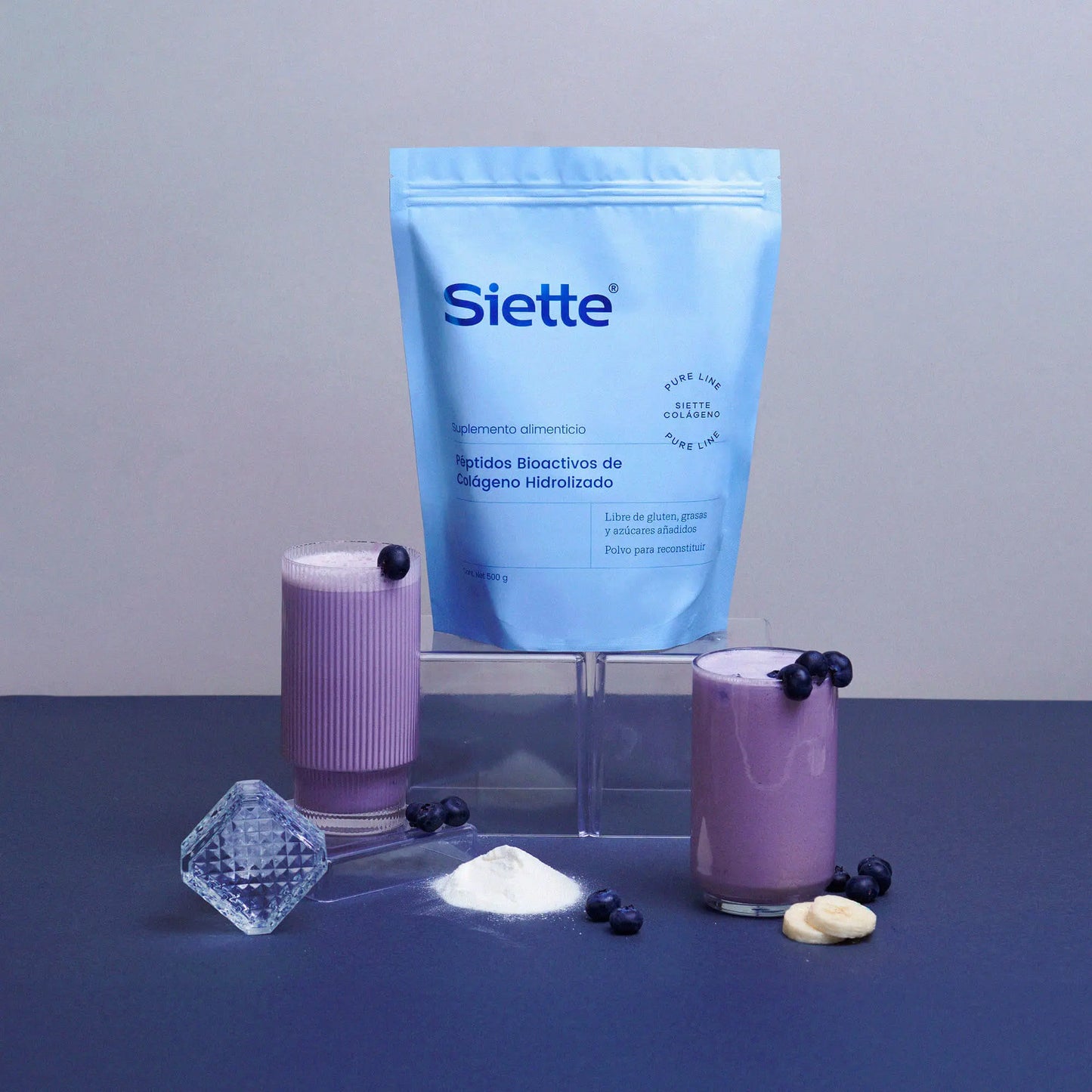 Siette Pure | Péptidos Bioactivos de Colágeno Hidrolizado - Bolsa 500g - Siette