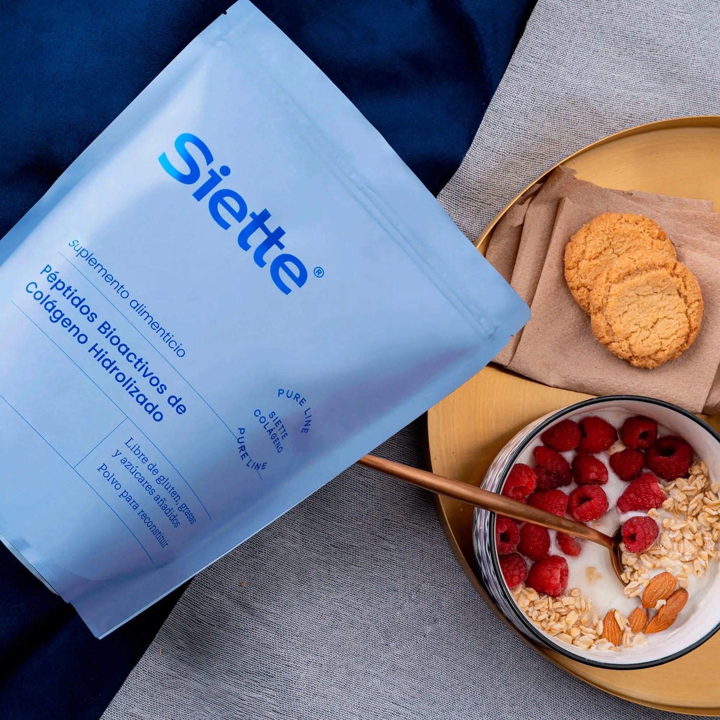 Siette Pure | Péptidos Bioactivos de Colágeno Hidrolizado - Bolsa 500g - Siette