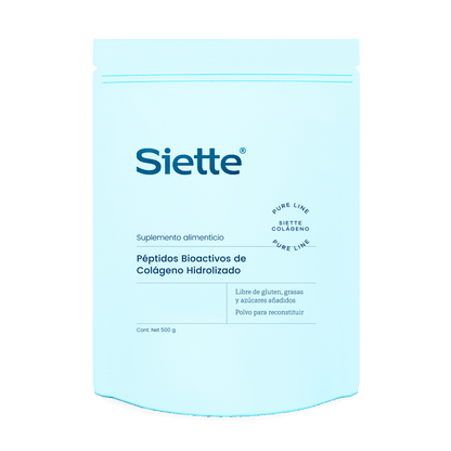 Siette Pure | Péptidos Bioactivos de Colágeno Hidrolizado - Bolsa 500g