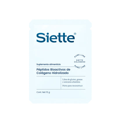 Siette Pure | Péptidos Bioactivos de Colágeno Hidrolizado - Paquete Sachets