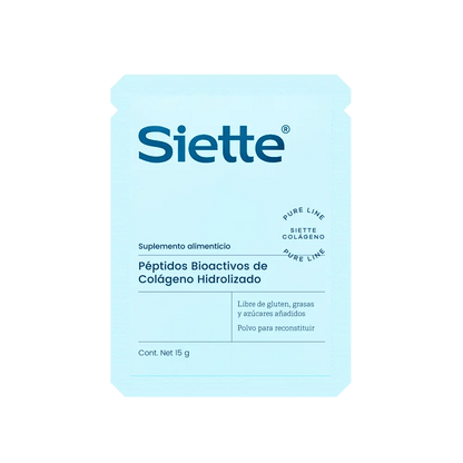 Siette Pure | Péptidos Bioactivos de Colágeno Hidrolizado - Paquete Sachets - Siette