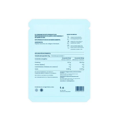 Siette Pure | Péptidos Bioactivos de Colágeno Hidrolizado - Paquete Sachets - Siette