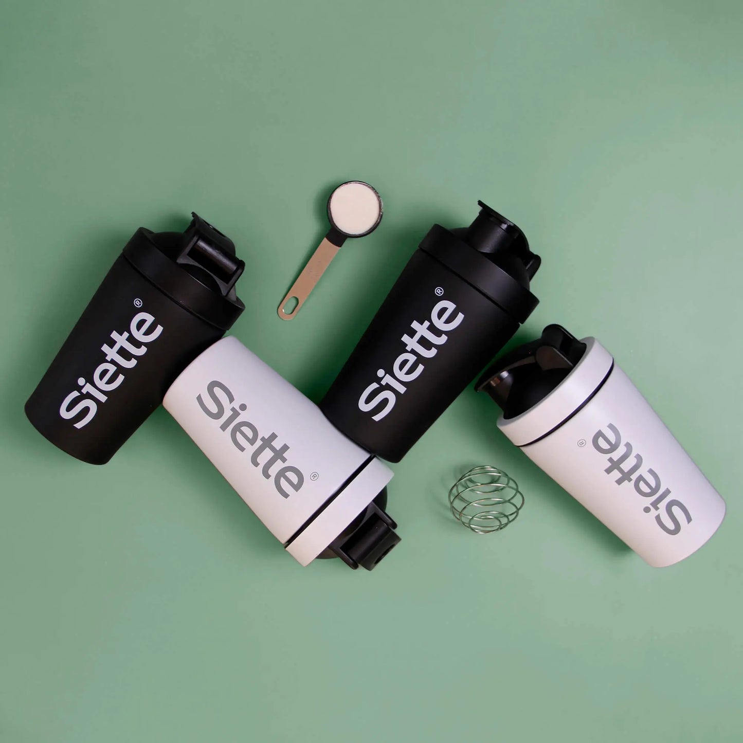 Shaker Siette 600ml | Shaker de acero inoxidable - Ideal para batidos de proteína - Siette