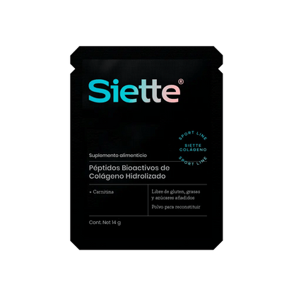 Siette Sport | Péptidos Bioactivos de Colágeno Hidrolizado - Paquete Sachets - Siette